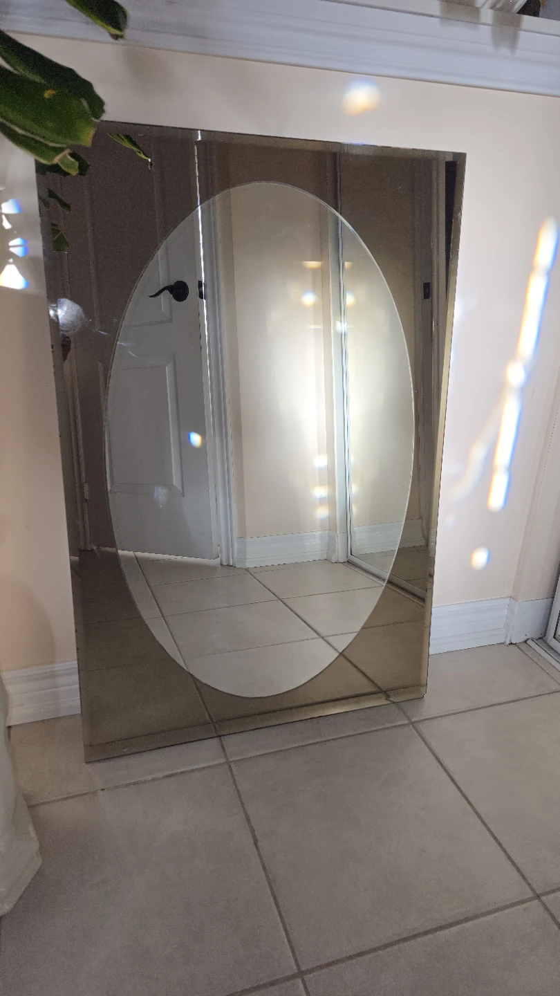 Oval Inset Mirror
