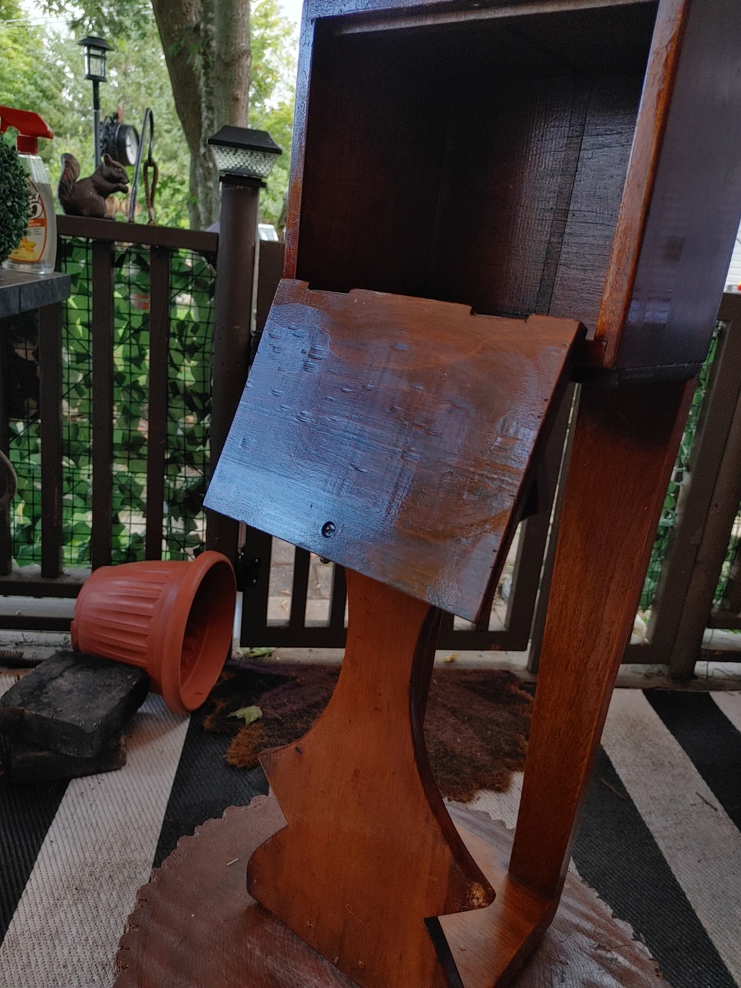 Wooden Side Table with Drawer - photo 5