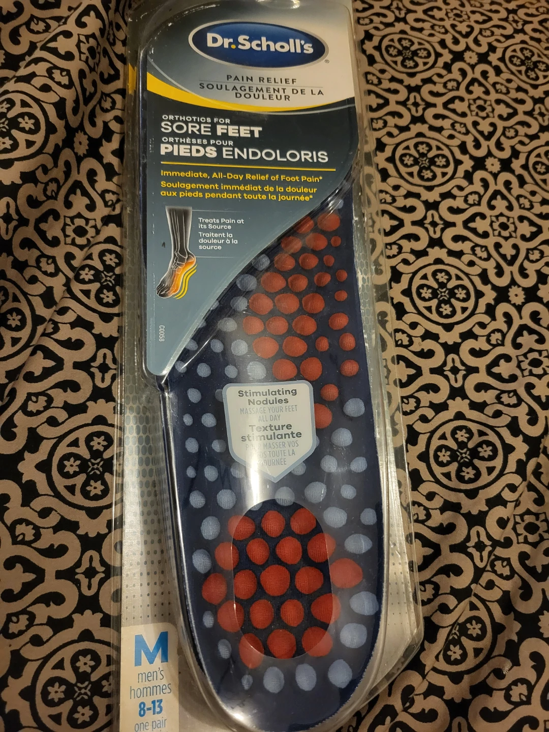 BNIB Dr. Scholl's Orthotics for Sore Feet - Size M (Men's 8-13)