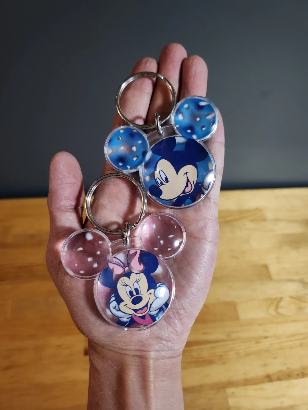 Disney Mickey and Minnie Mouse Keychain Set