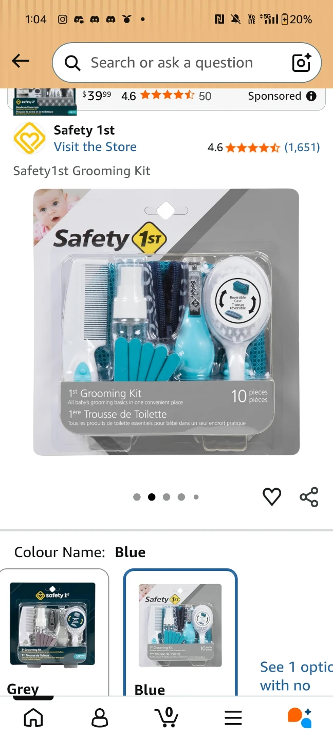 Safety 1st baby Grooming Kit - Blue