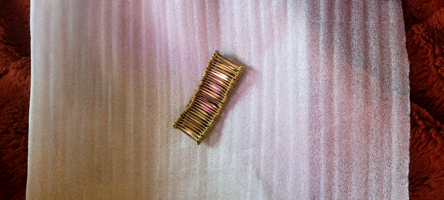 Gold Tone Woven stretchy Bracelet