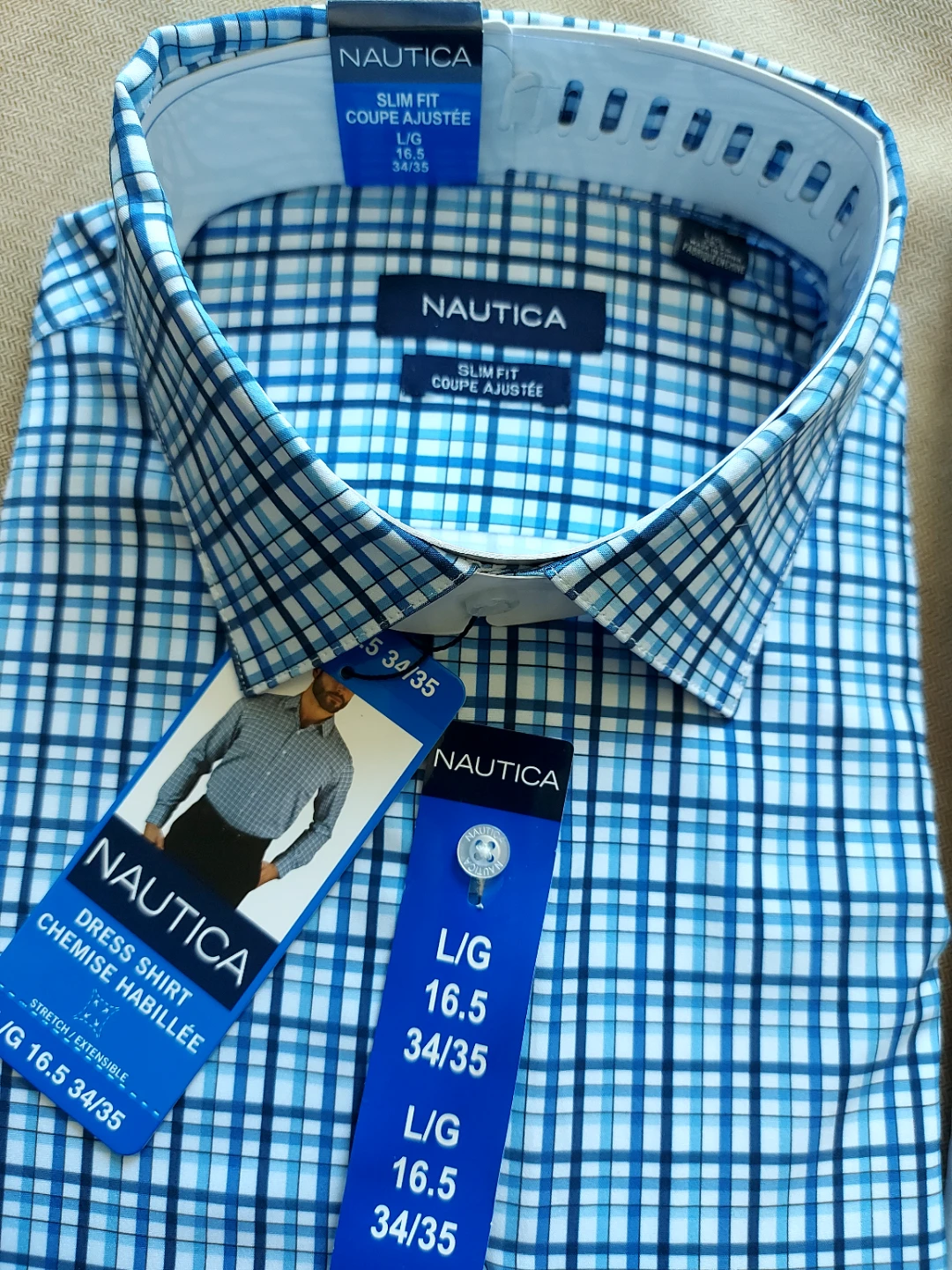 NEW Nautica Slim Fit Dress Shirts Set of 2 - photo 3