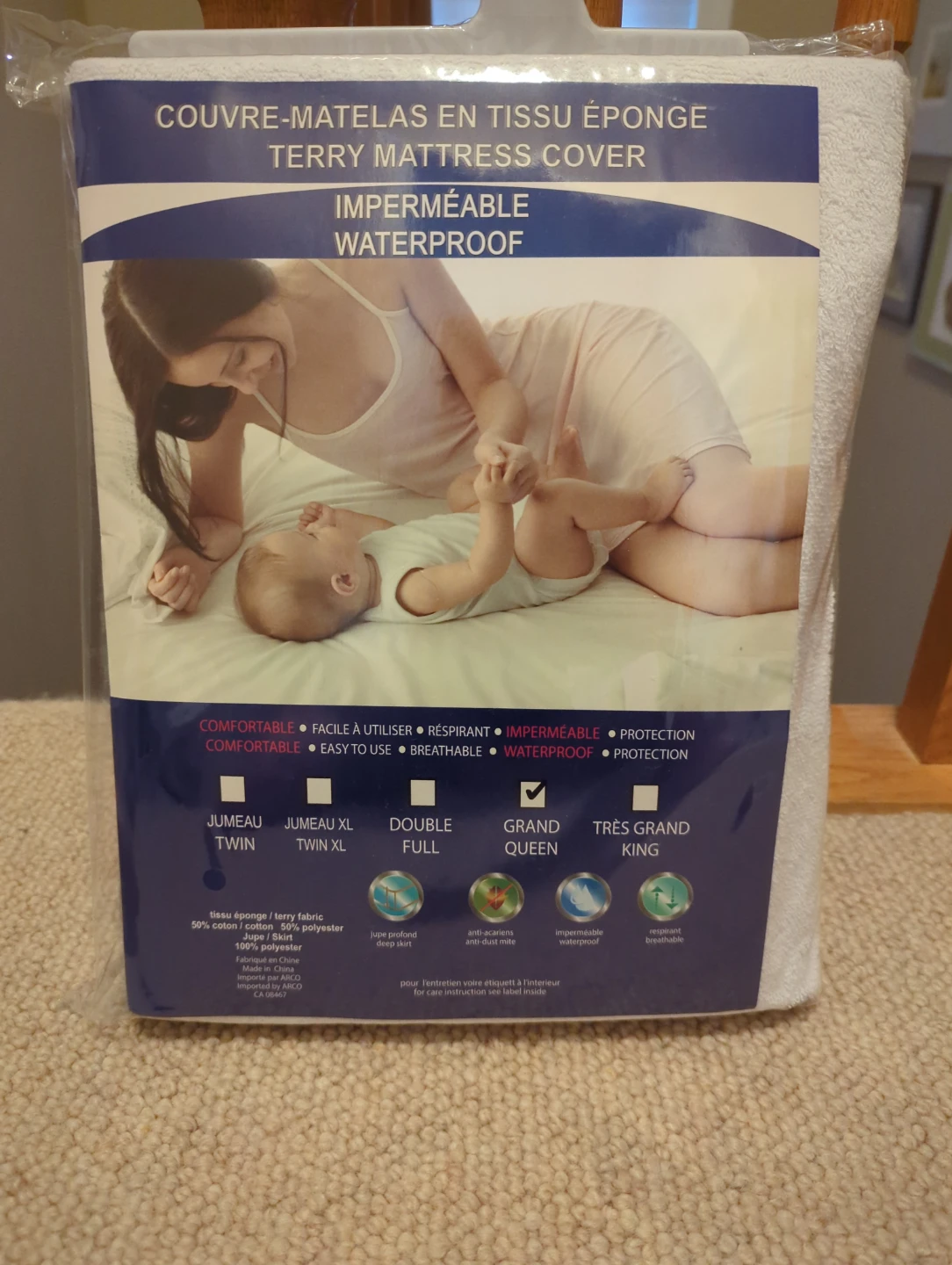 Terry Mattress Cover - Waterproof