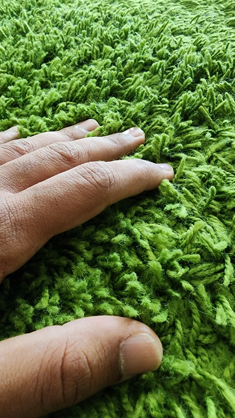 IKEA HAMPEN High Pile Rug - Grass Green - photo 4