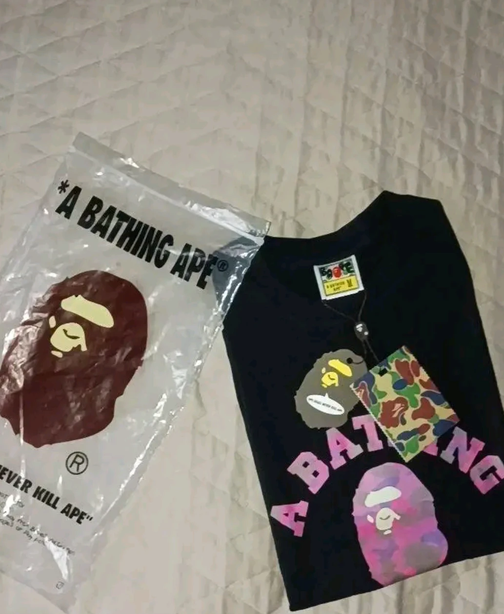 A Bathing Ape BAPE Tee - Black. Small  size for men