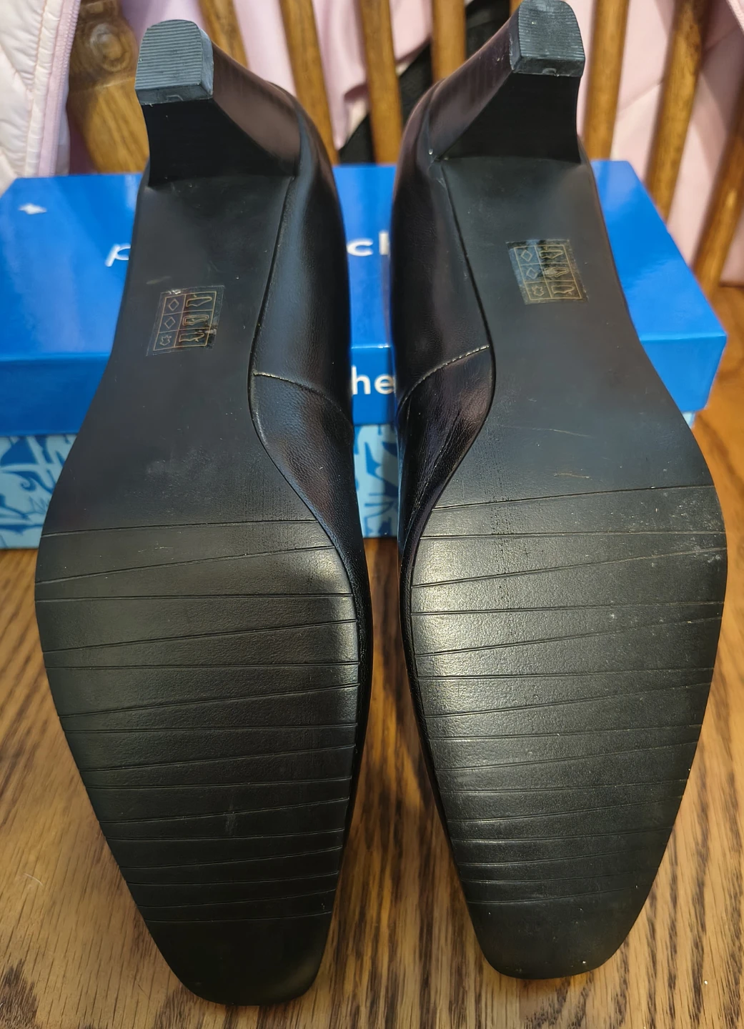 Pierre Michel Black Leather Heels - photo 3