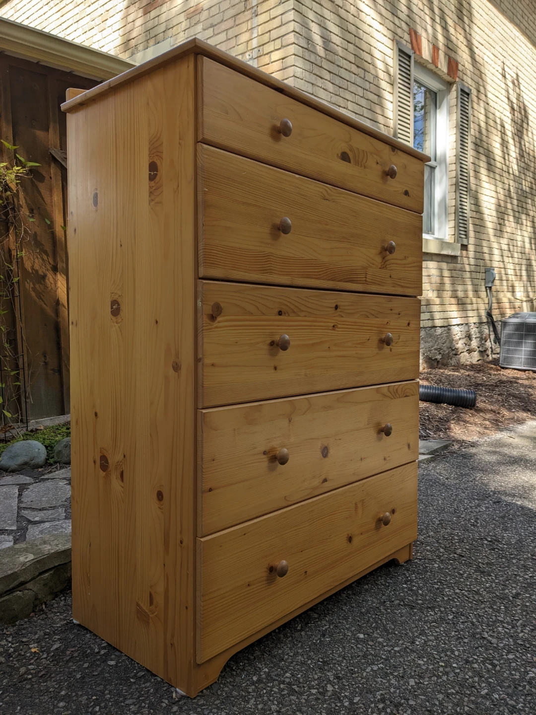 5 Drawer Tallboy Chest in Solid Pine - photo 2