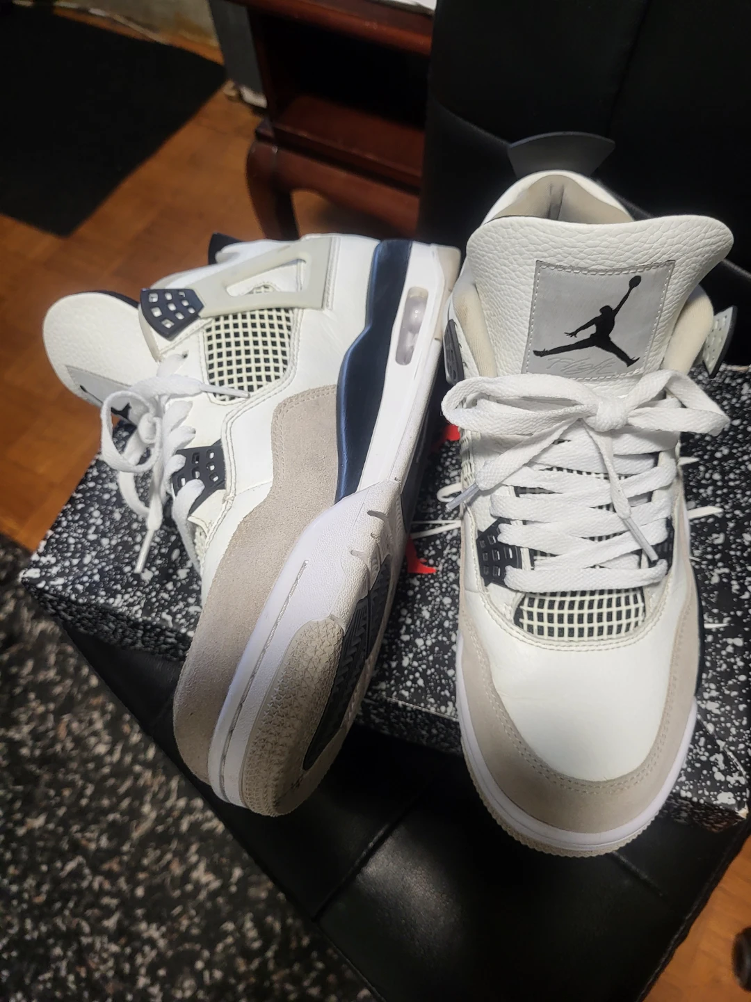 Air Jordan 4 Retro White Cement - photo 2