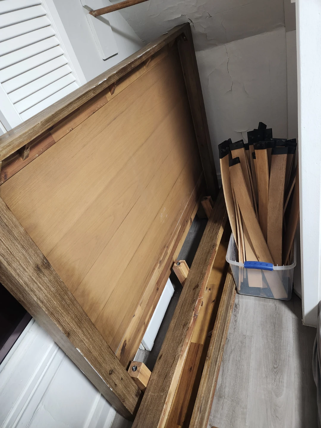 Structube Queen Bed Frame  & Matching Night Stand - photo 2
