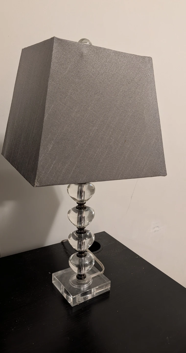 Glass Ball Accent Table Lamp