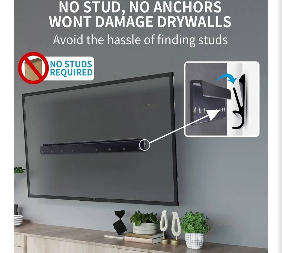 TV Wall Mount for 13"-55" TVs, No Studs Required - photo 2