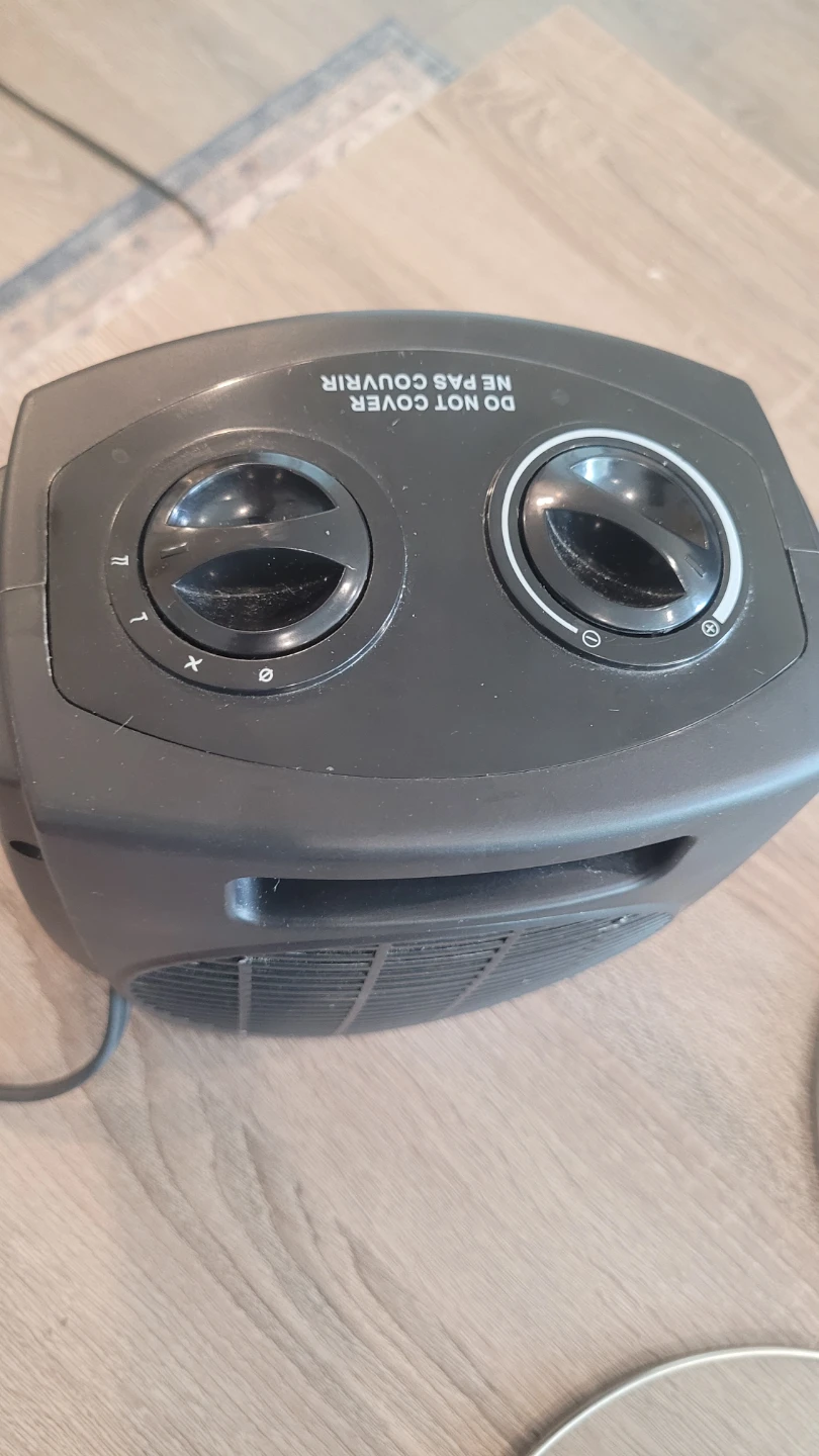Black Portable Electric Heater - photo 2