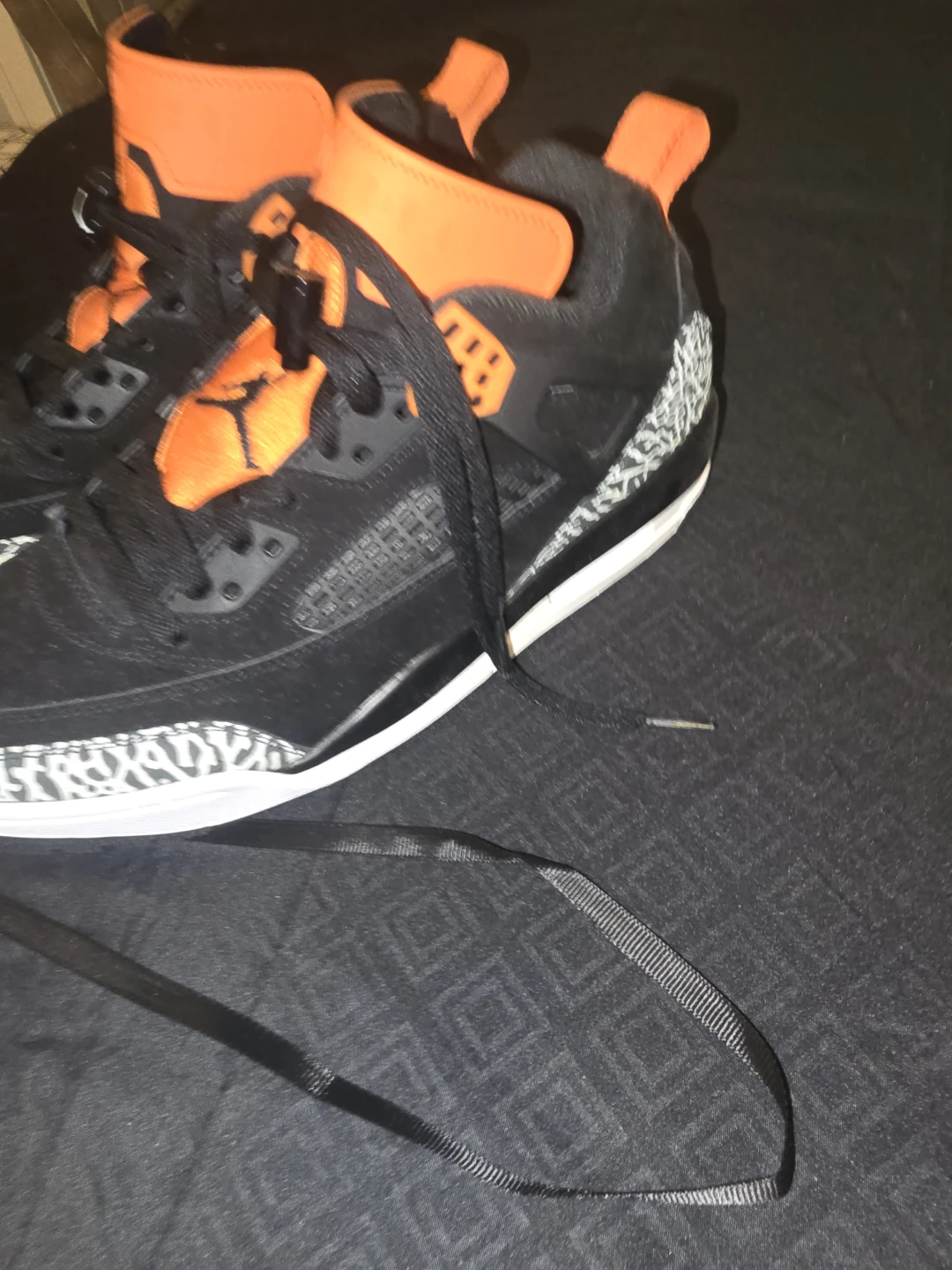 Air Jordan 3 Retro Black Cement Orange
