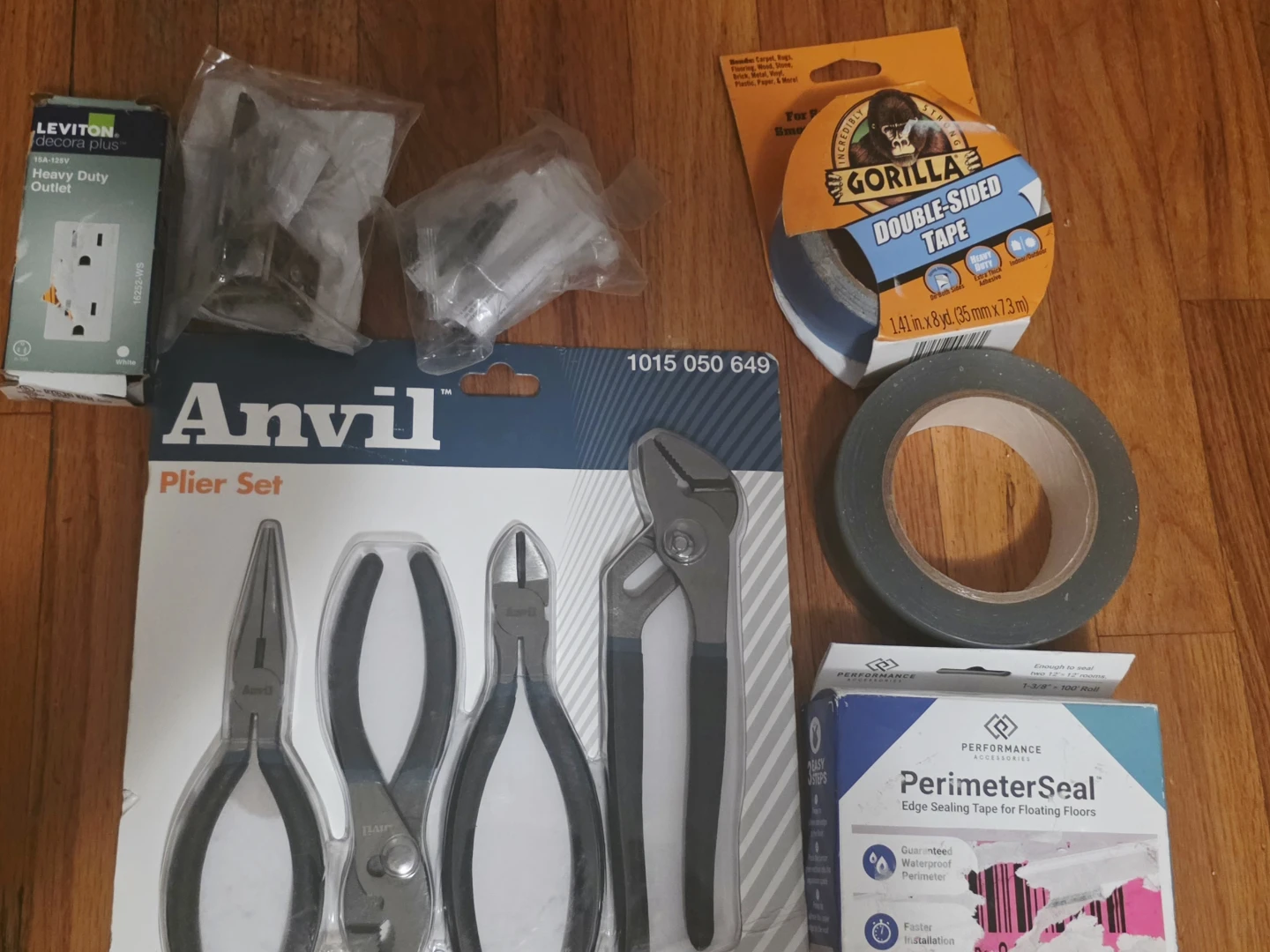 Anvil Plier Set and Assorted Hardware
