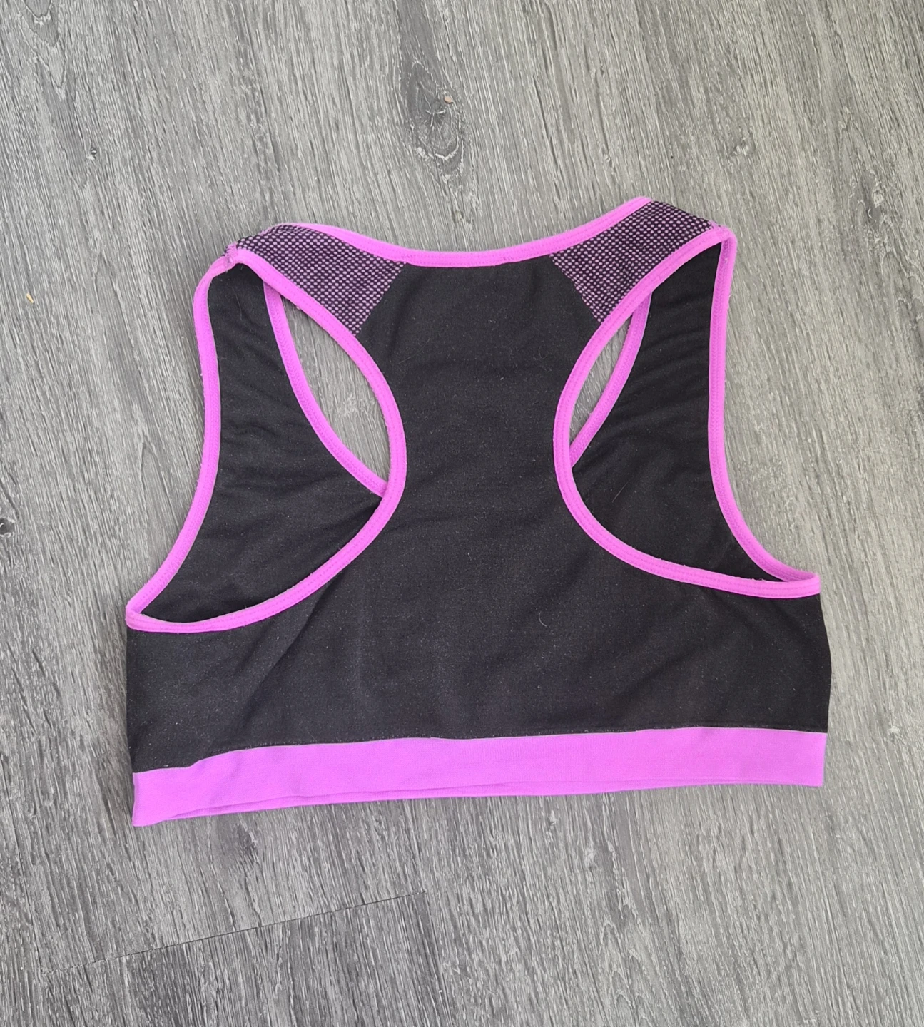 Black and Purple Sports Bra - photo 2