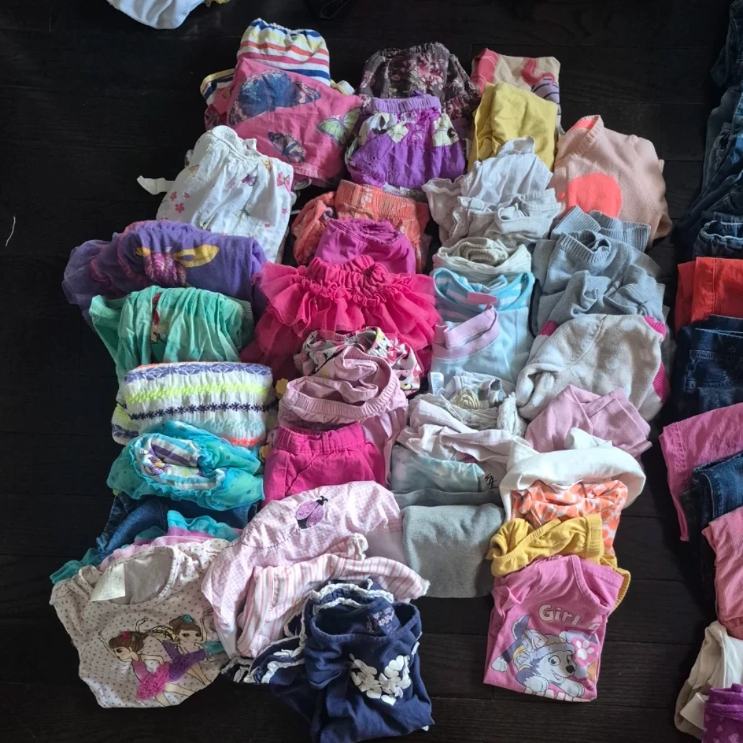 42pc Toddler Girls Summer Clothes Bundle