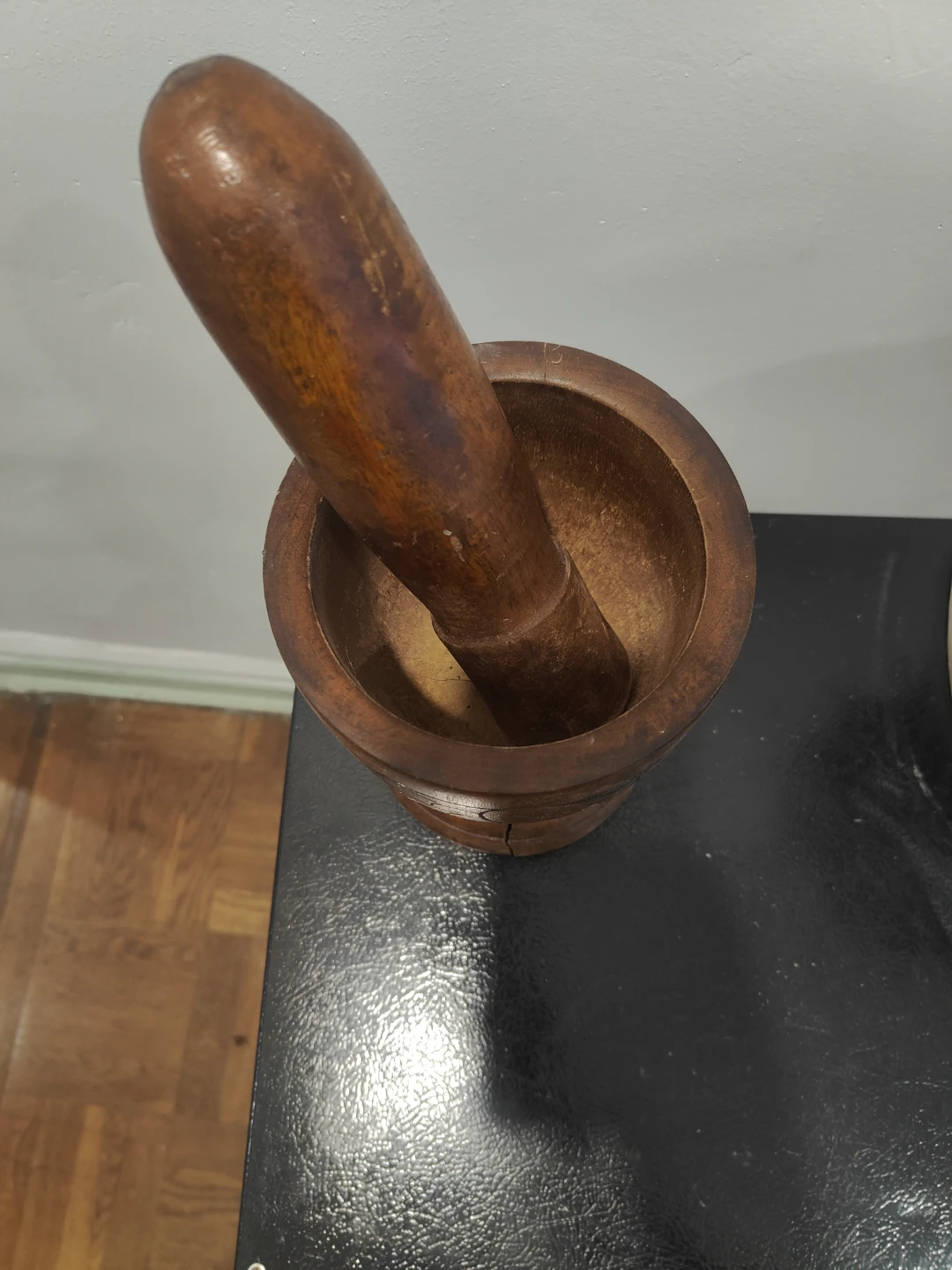 Wooden Mortar and Pestle - photo 2