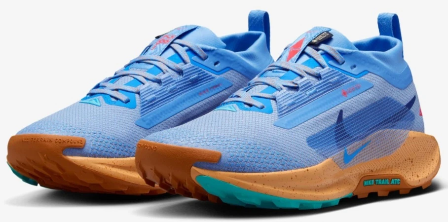 Nike Pegasus Trail 5 GORE-TEX  Blue Beyond/Copper Moon colorway.