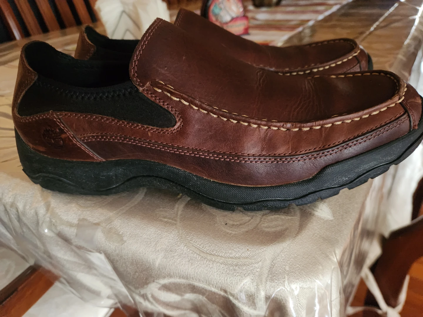Timberland Men's Brown Leather Slip-On Shoes - photo 3