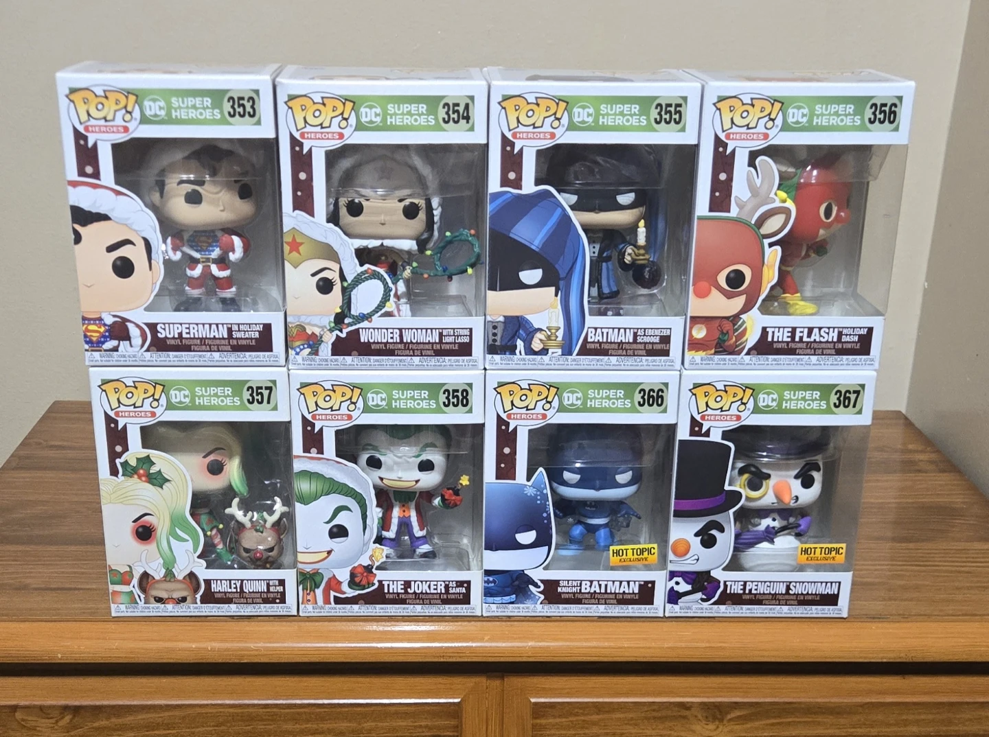 DC Super Heroes Holiday Funko Pop! (As Set)