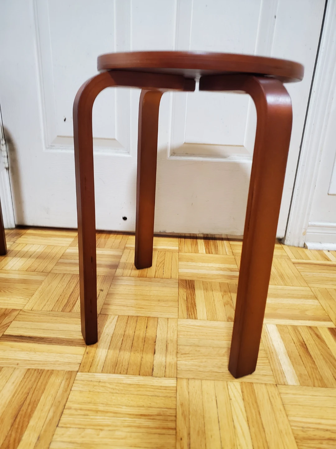 Set of 4 Stackable Wooden Stools - photo 3