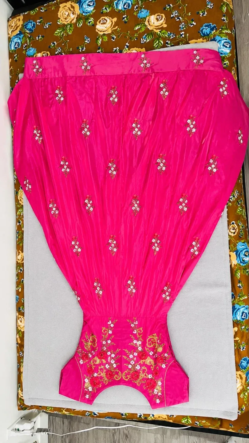 Pink Embroidered Traditional Dress gown