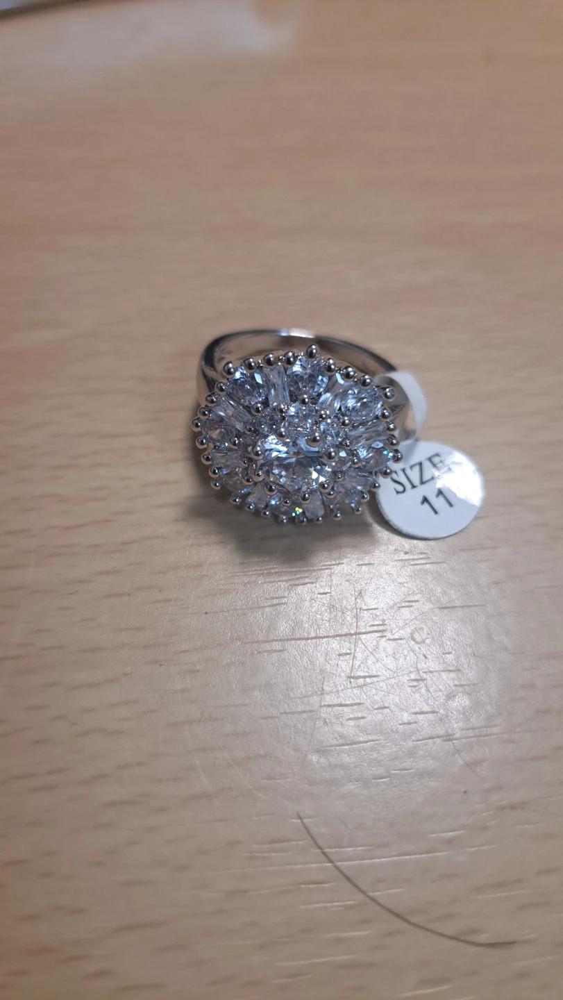 Sparkly Cocktail Ring - Size 11 - photo 5
