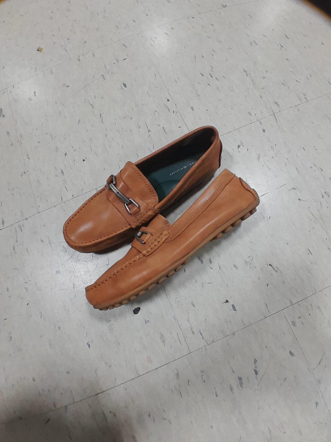 Tommy Hilfiger Brown Leather Loafer Shoes Men's  Size 9 - photo 4