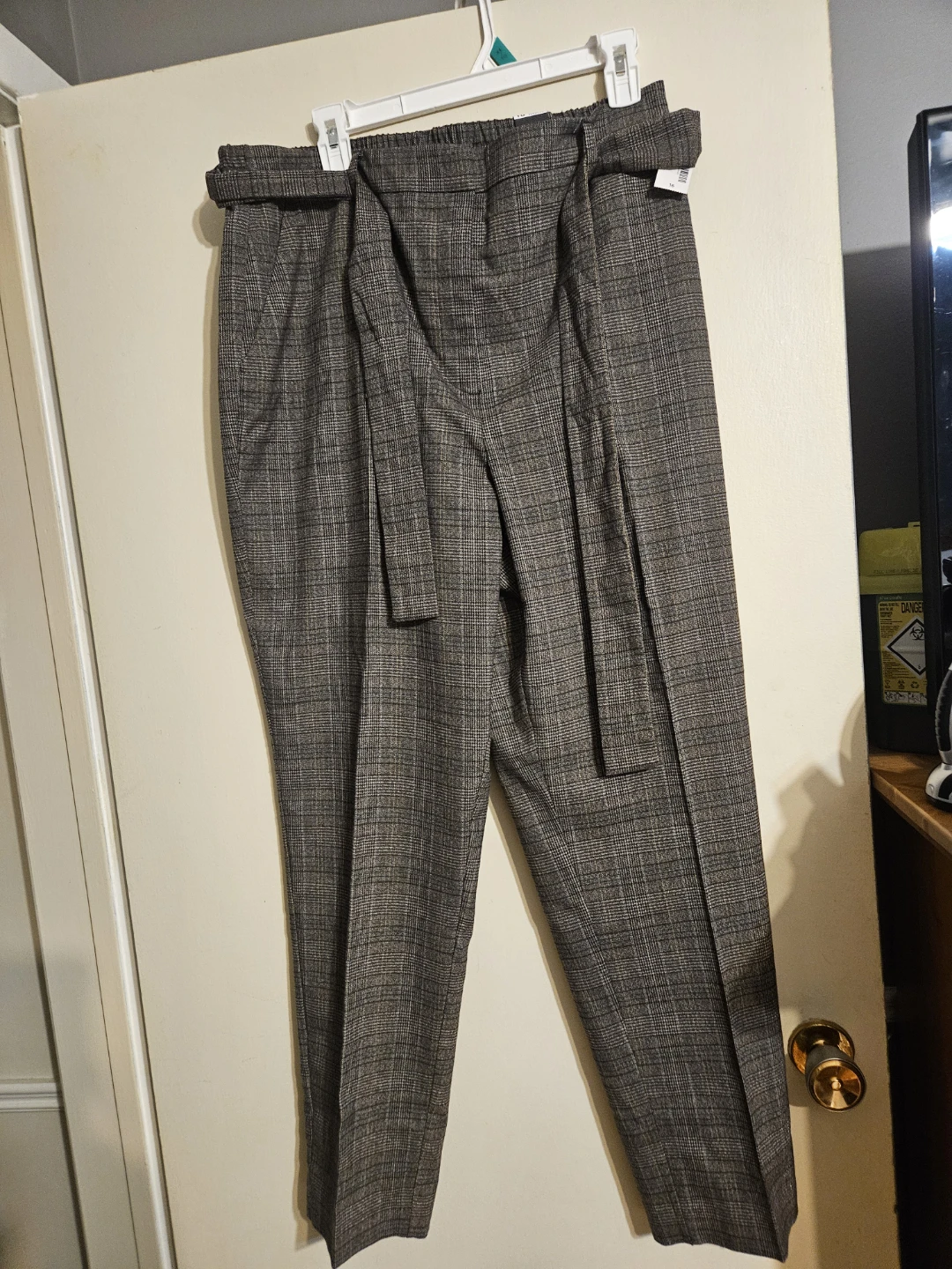 Plaid Belted Pants - photo 2