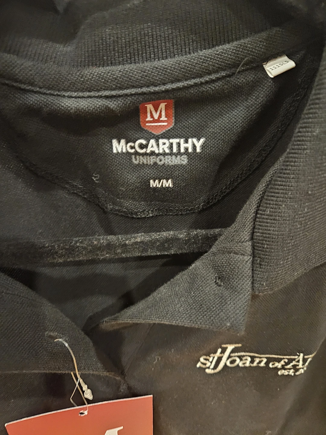 McCarthy Uniforms Black Long Sleeve Polo Shirt - M - photo 4