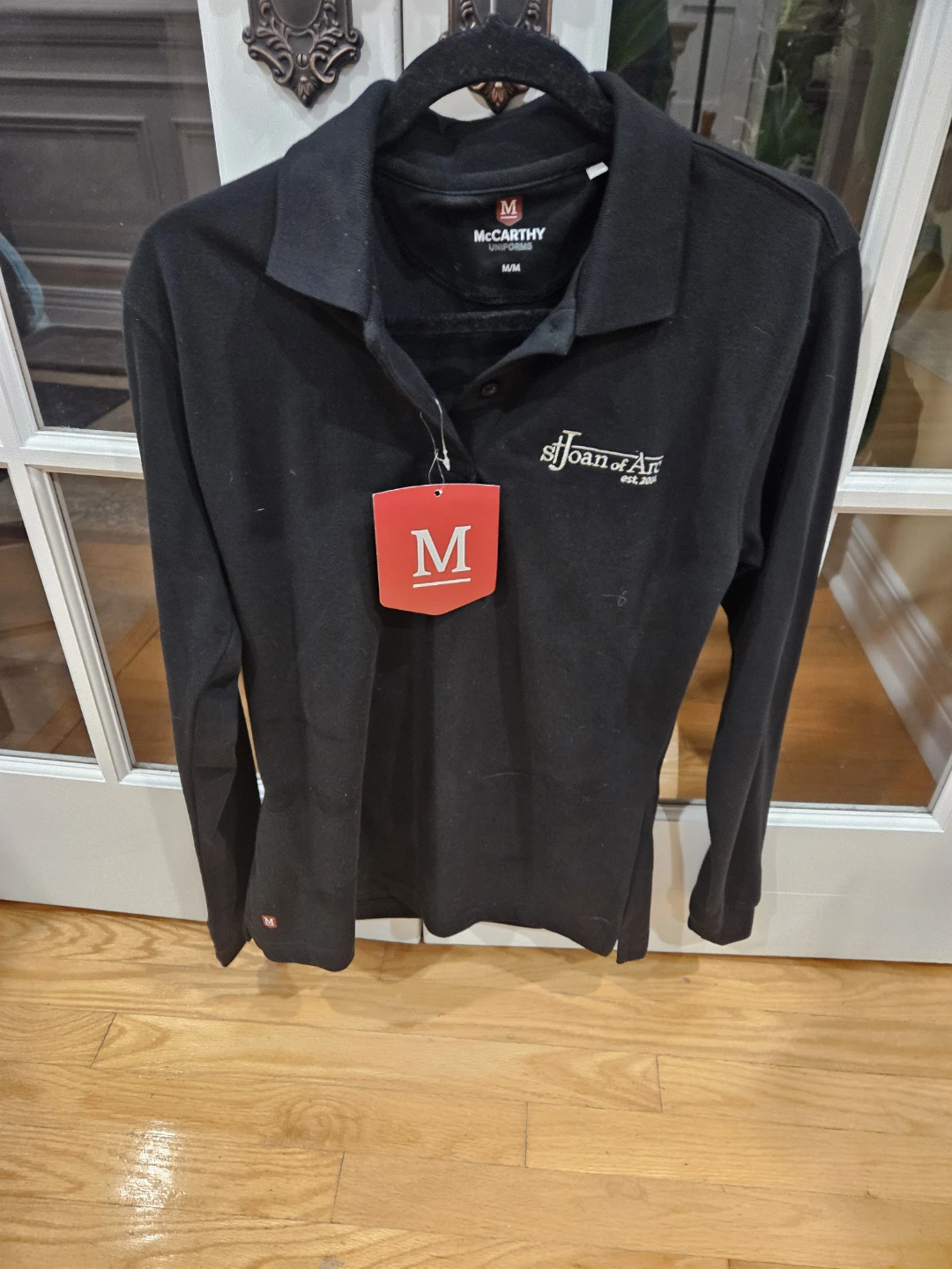 McCarthy Uniforms Black Long Sleeve Polo Shirt - M - photo 5