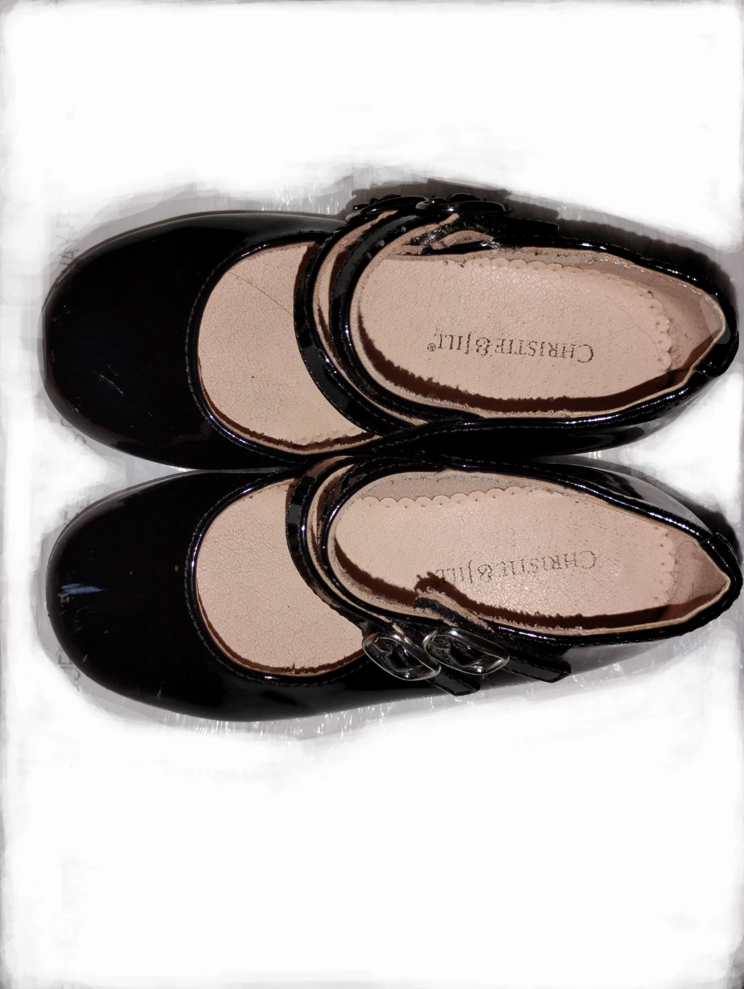 Christie & Jill Black Patent Mary Jane Shoes