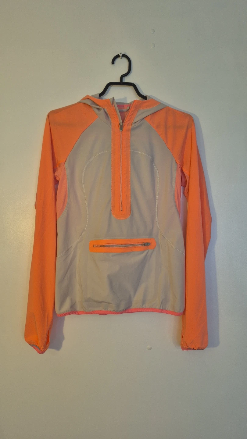 Athletic Jacket - Orange & Grey