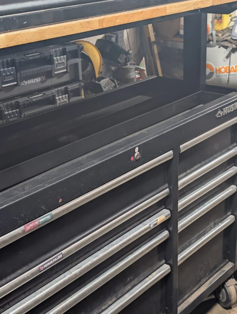 Husky 52 " roll cab and tools