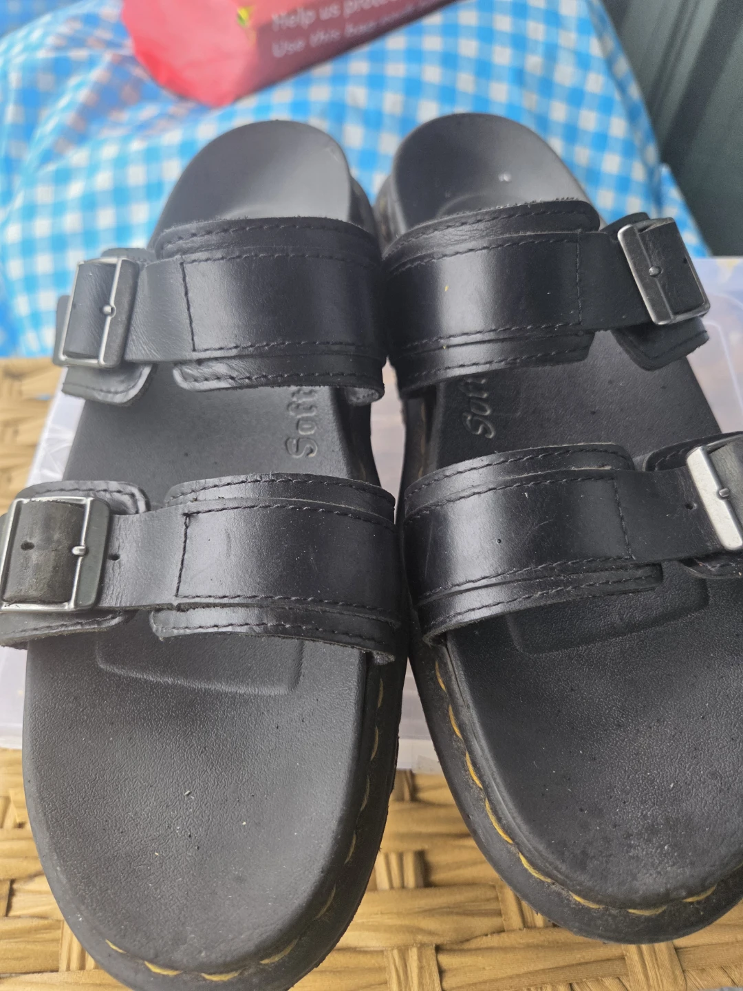 Dr. Martens Black Leather Adjustable Strap Sandals - photo 2