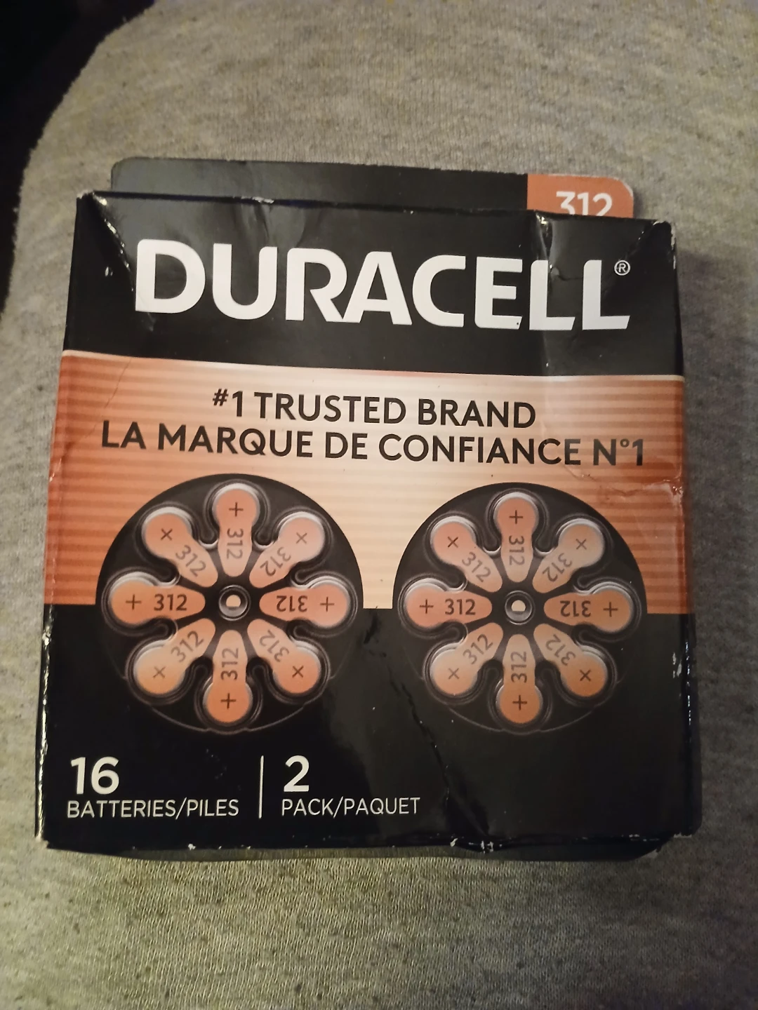 Duracell 312 batteries