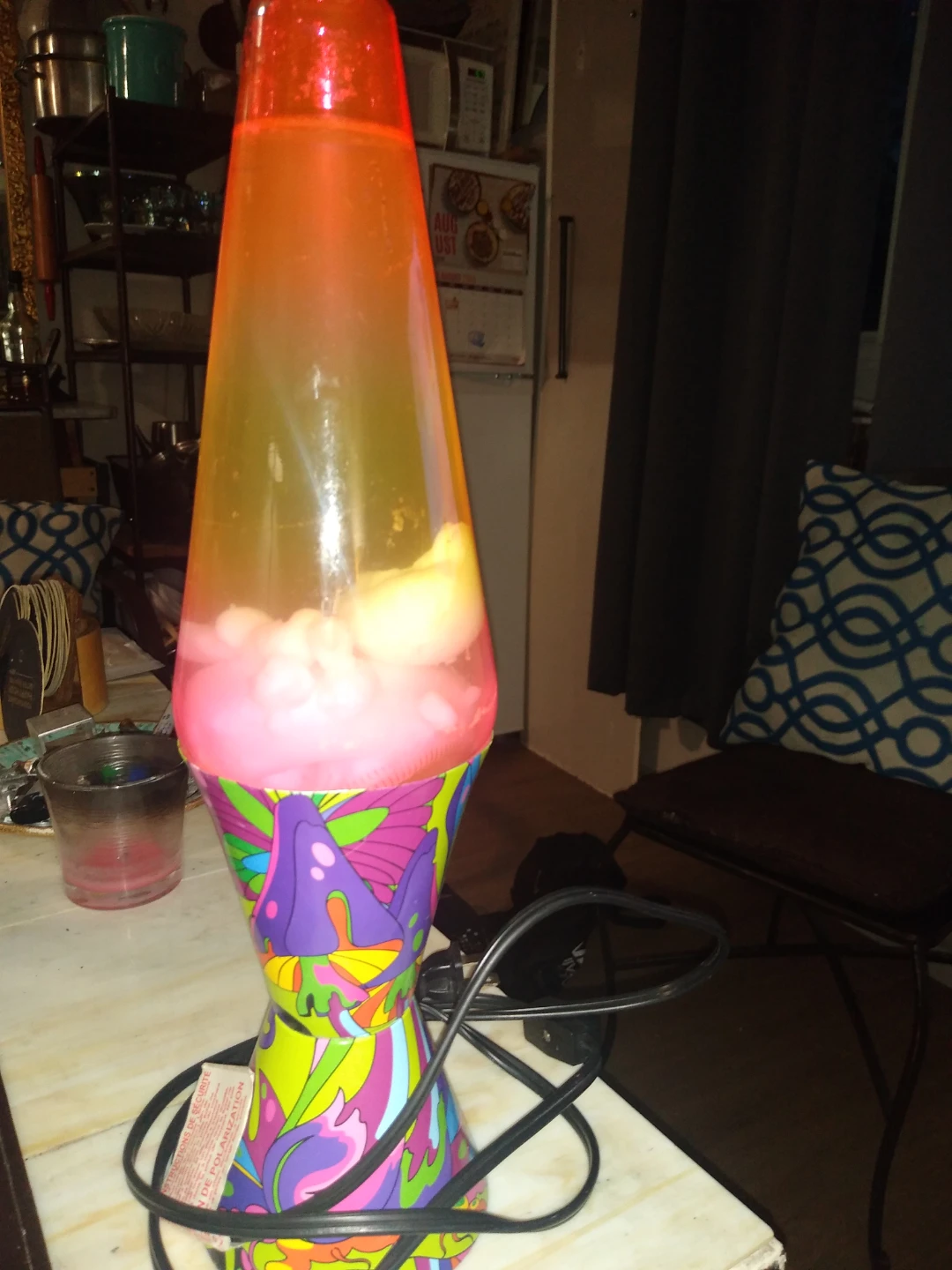 Vintage working lava lamp