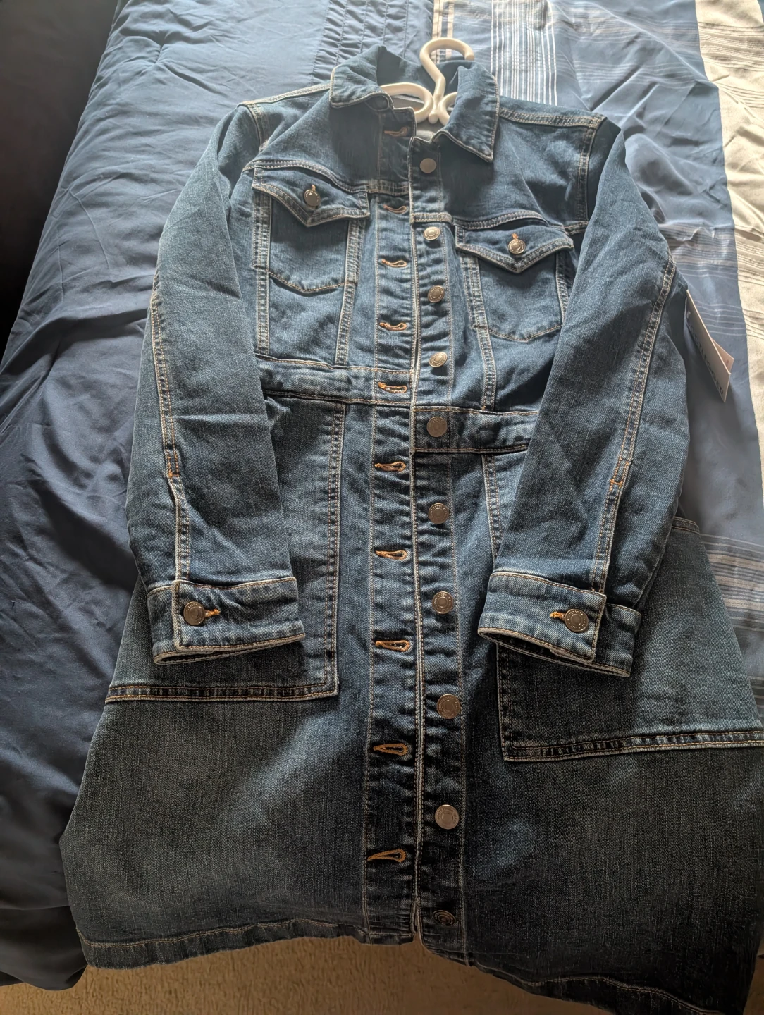 Bootlegger Denim Jacket Dress Size M