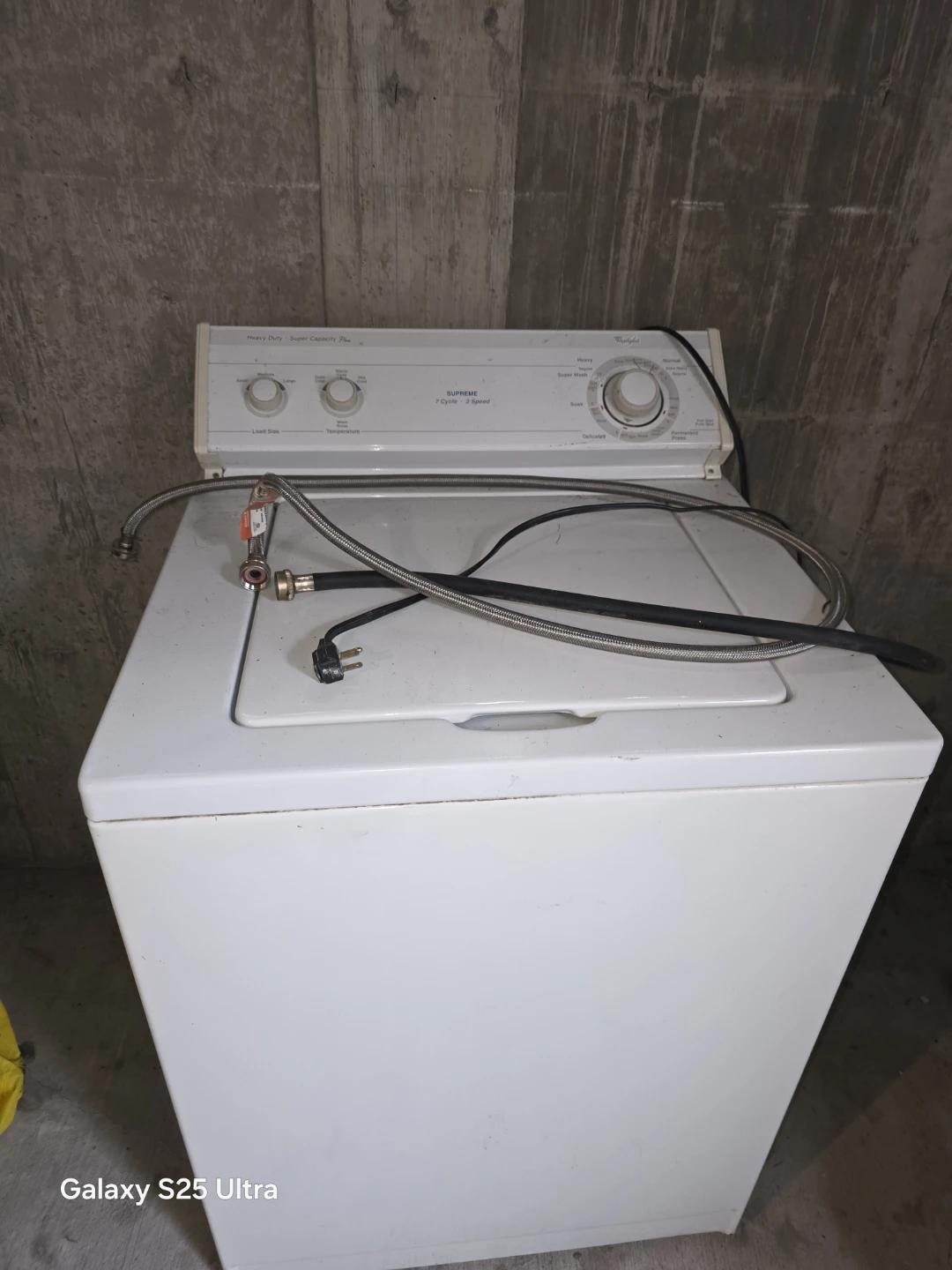 Whirlpool Supreme Top Load Washing Machine