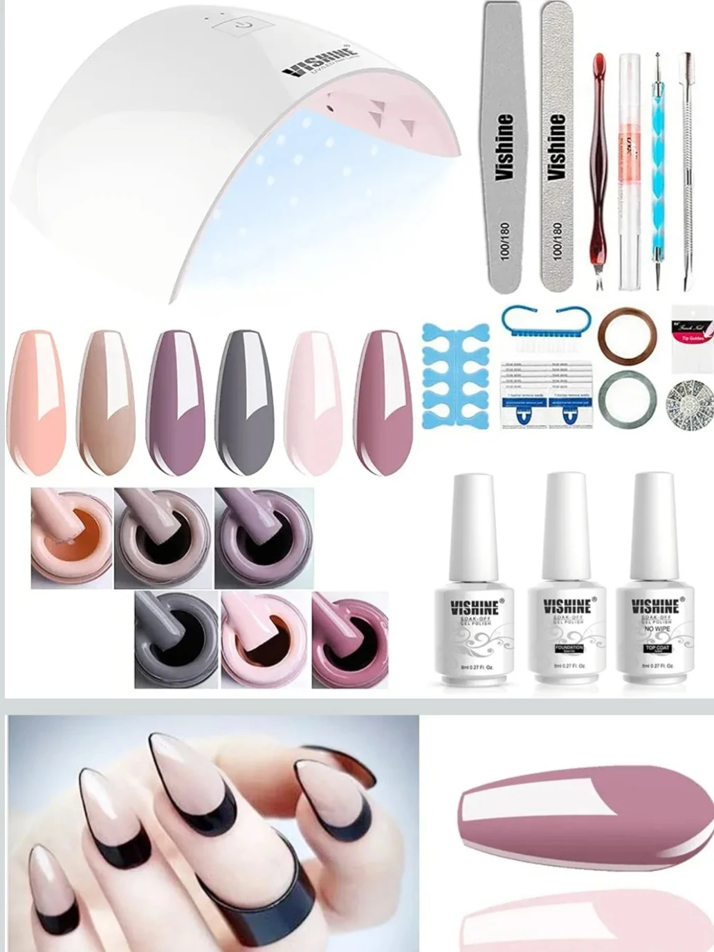 VShine LED & UV Nail Gel Kit - photo 2