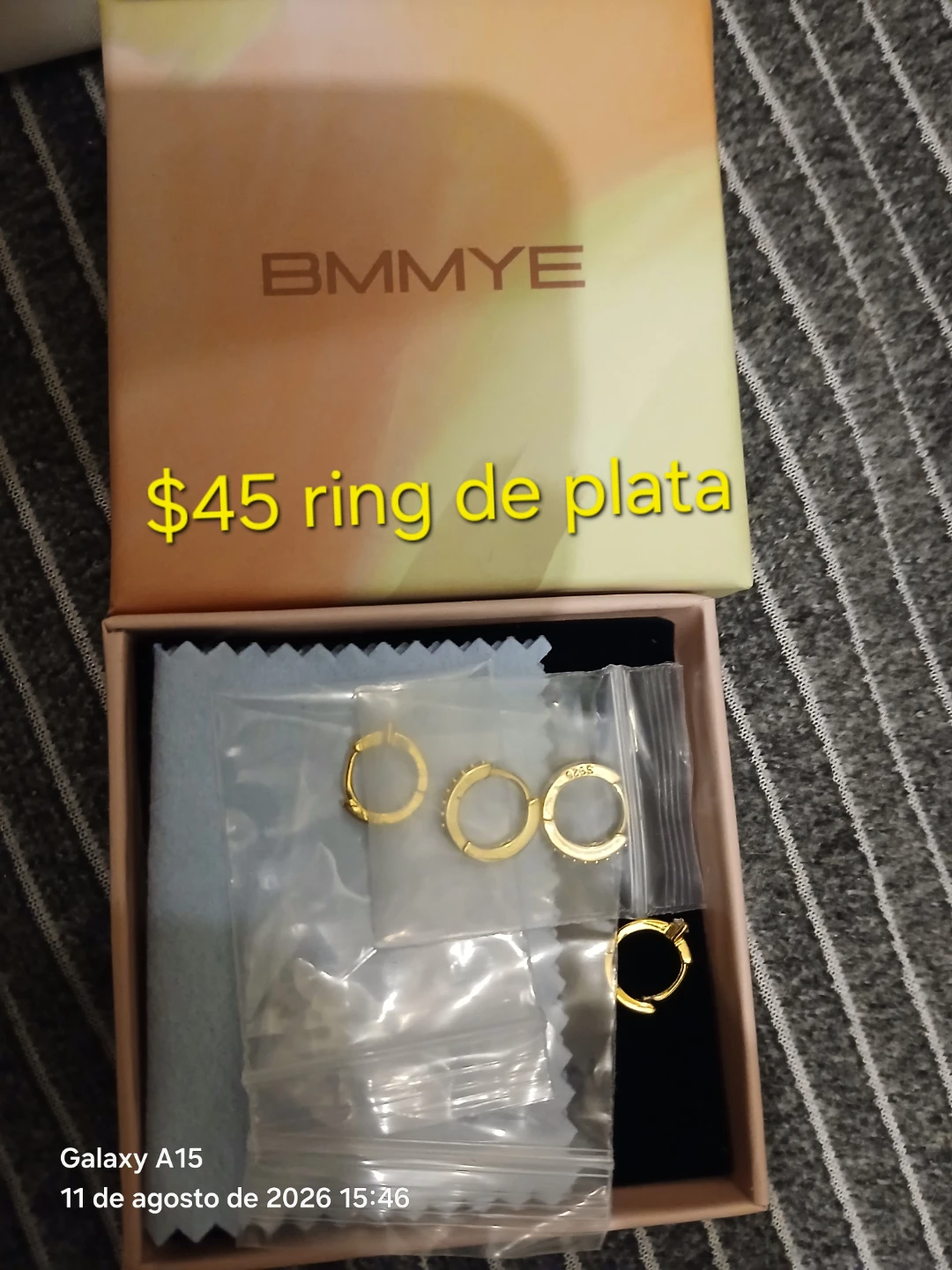 BMMYE Gold Tone Hoop Earrings Set