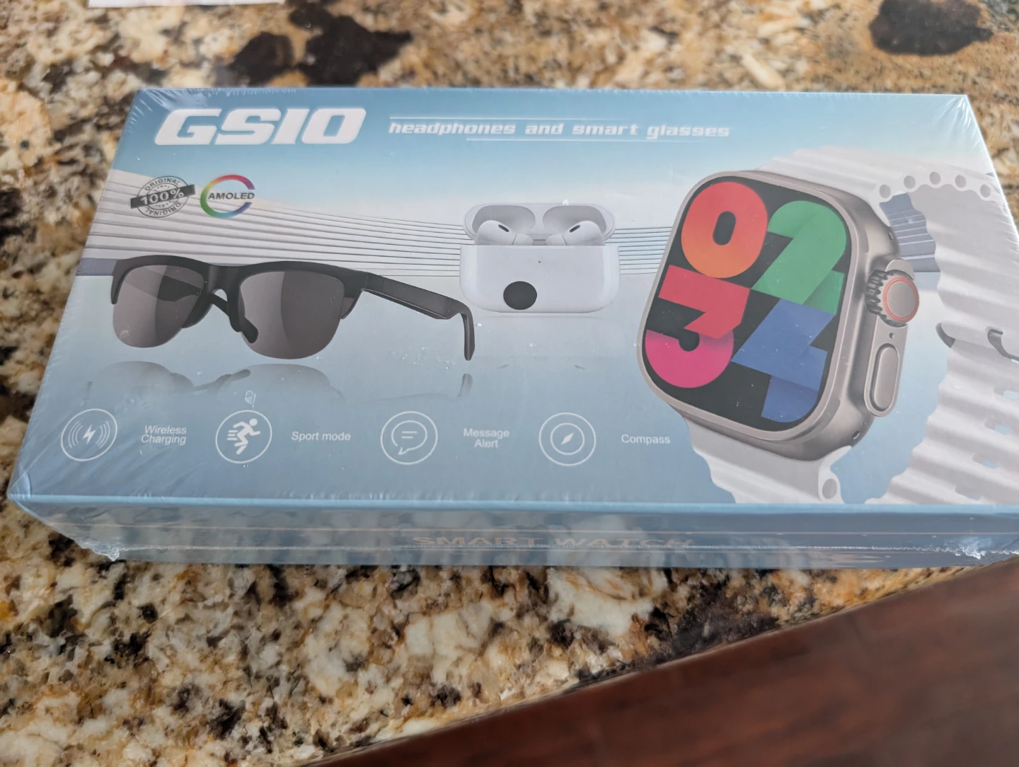 GSIO Smart Watch Headphones and Smart Glasses Combo