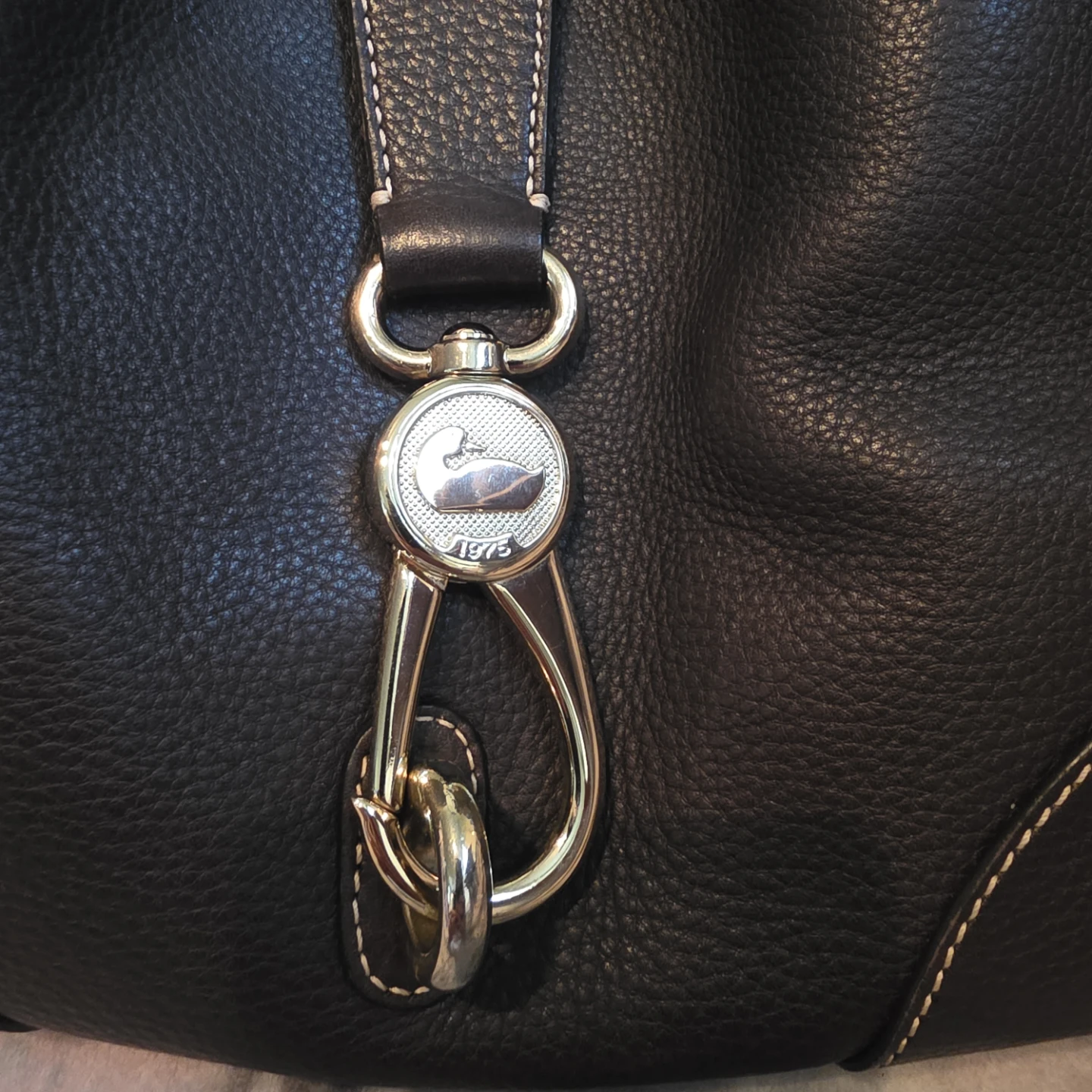 Dooney & Bourke Dark Brown Leather Shoulder Bag - photo 3