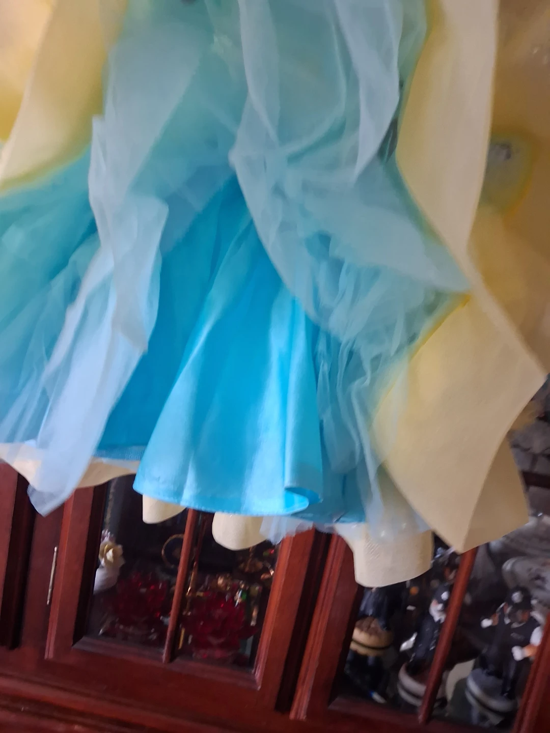 Kids Blue and Yellow Tulle Dress - photo 5