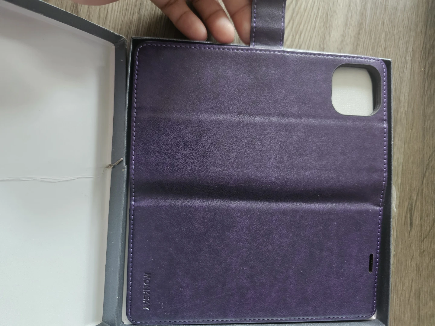 Monasay Purple Flip Case for iPhone 15/16 Pro Max - photo 2