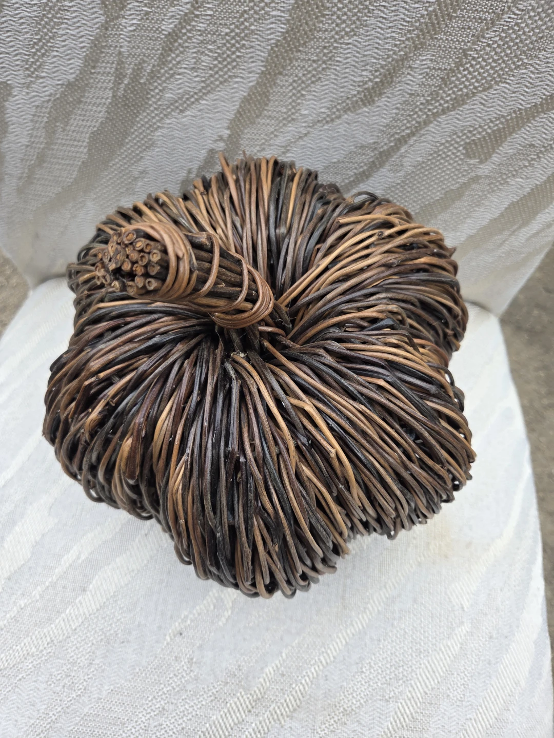 Woven Rattan Pumpkin Decoration - photo 4