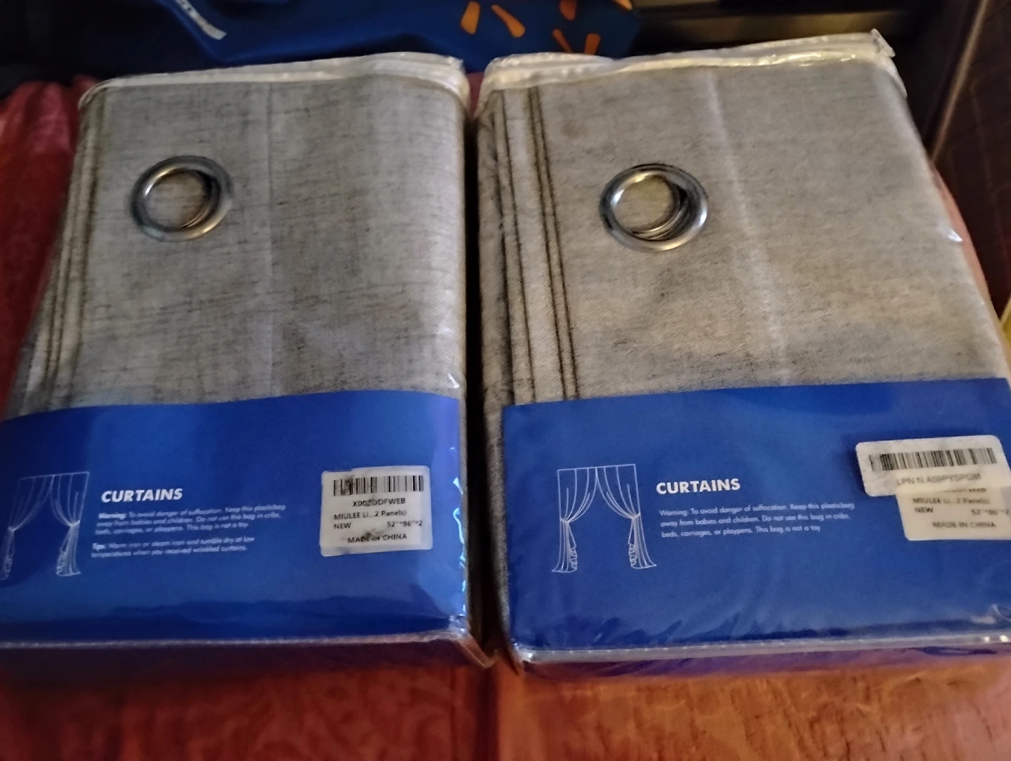 MIULEE Grey Curtains - 52" x 96" (2 Panels)