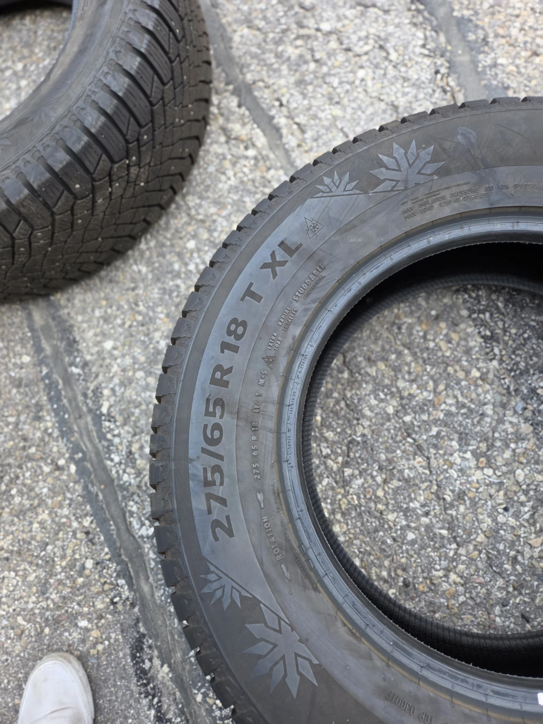 2 Tire 275/65R18 Continental IceContact XT RM Winter - photo 4