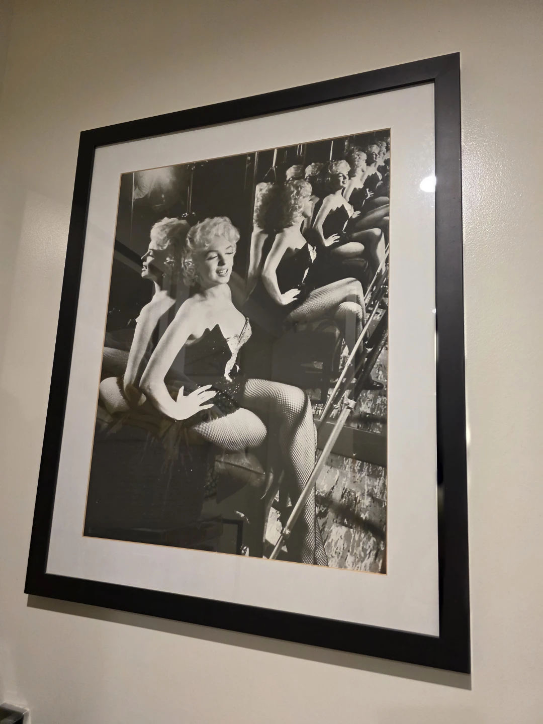 Framed Marilyn Monroe Black and White Photo